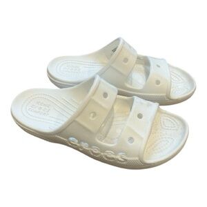 Crocs Unisex Adult Baya Sandal White US Men's 6 Women's 8
